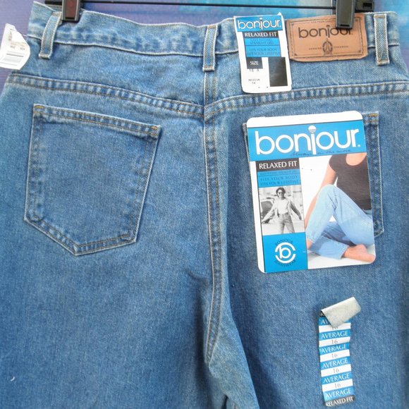 BONJOUR Jeans New Vintage Bonjour Blue Denim Jeanssize6 Average Med